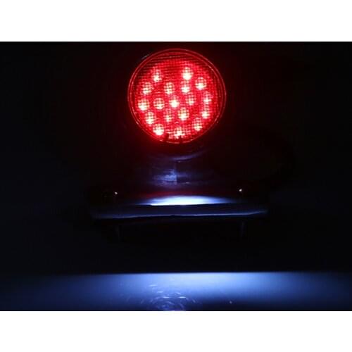 12V Motorcycle Bike Rear Tail Stop Red Light Lamp for Dirt Bike Taillight Rear Lamp Braking Light For Cafe Racer