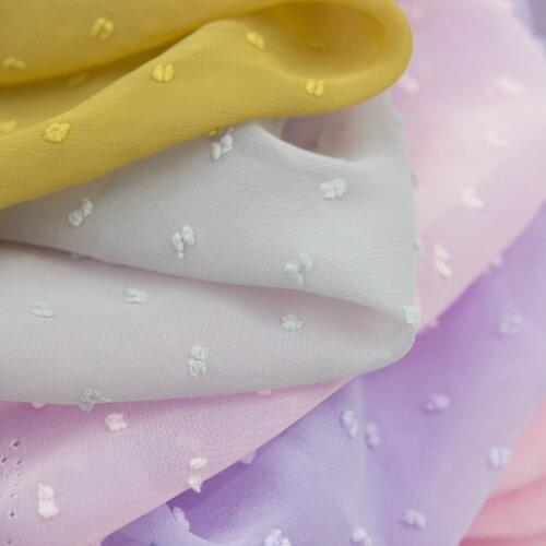 Jacquard Swissdot Summer Breathable Chiffon Cloth Hanfu Skirt Cosplay Clothing DIY Sewing Fabric