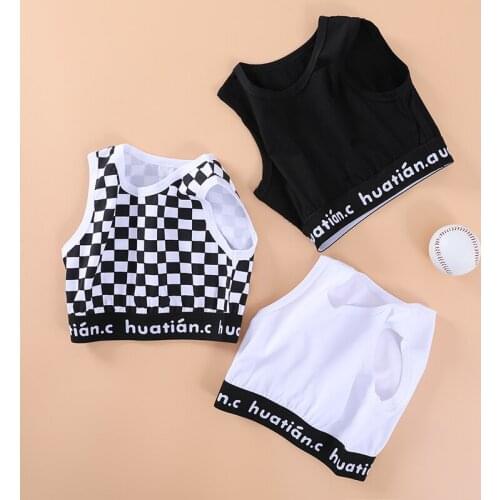 Girls' Vest Jazz Dance Costume Underwear Sport Hip Hop Dance Crop Tops Kids Hip Hop Outfit Collocation Vest Rave Clothes BL5427
