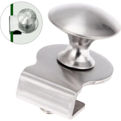 1Pc Stainless Steel Bathroom Glass Door Handle Clamp Clip for Glass 5-6mm Toilet Showcase Drawer Cabinet Door Pull Knob Hardware