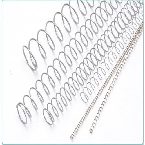 2pcs Spring wire thickness 0.2mm compression return position 304 stainless steel carbon steel length 200-300mm