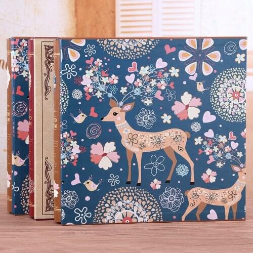660 Pockets Interleaf Big High Capacity Photo Album Wedding Baby Photo Album Cartoon Vintage Photo Album for 5 6 7 8 Inch Photos