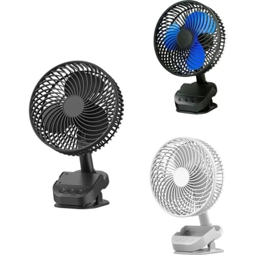 8inch Rechargeable Oscillating Fan,10000MAh Battery Operated Portable USB Clip Table Desk Fan for Home Office Tent