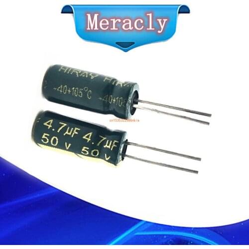 20pcs/lot S24 high frequency low impedance 50v 4.7UF aluminum electrolytic capacitor size 5*11 4.7UF 20