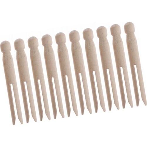 10pcs/pack Wooden Spools Cross Stitch Storage Tools Wool Storage Rods Craft Wooden DIY Sewing Tool For Handmade Craft String