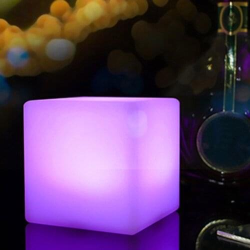 Gadget Color Changing Batteries Remote Control Children Bedroom Cute Night Lamp LED Cube Night Light Glow Lamp
