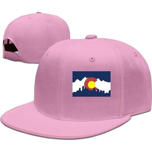 Visor Hat Colorado Flag Hip Hop Caps Costom Baseball Caps Fashion Grid Hat Adjustable Trucker Cap Bandanas