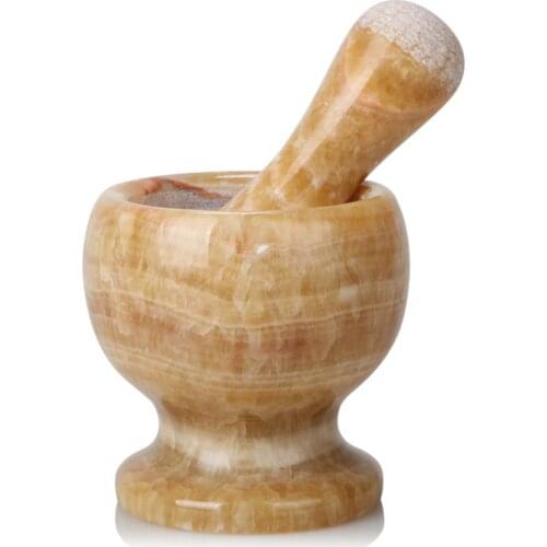 Stone Mortar and Pestle Set Garlic Pugging Pot Herb Mill Crusher Press Masher Grinder Pharmacy Mixing Grinding Bowl