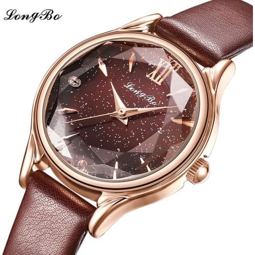 LONGBO Ladies Watch With Leather Strap