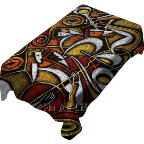 Sweet Sounds Of Jazz By Leon Zernitsky Tablecloth Indoor And Outdoor Art Decor