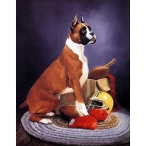 Animal Diamond Paiting Pet Dog Diamond Painting Set Cross Stitch Kits EmbroideryDiamond Painting Full Drill Kits Rhinestone