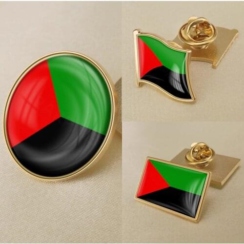 National de Liberation de la Martinique of France Flag Brooch Badges Lapel Pins