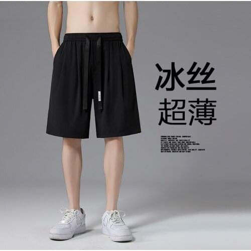2021 Summer new casual comfortable loose shorts mens summer trend versatile Capris tide brand casual pants large s-3xl