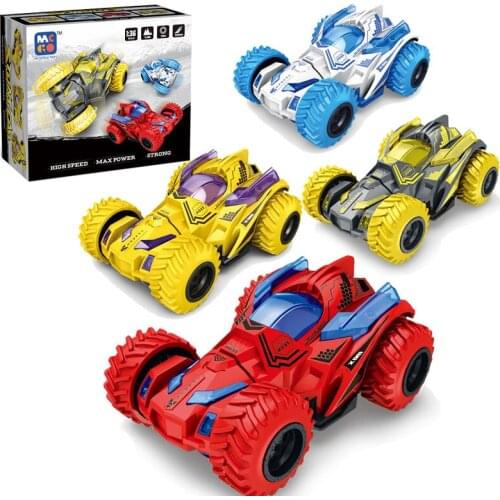 New Toys Car-Mini Inertial Off-Road Vehicle Pullback Children Shock Plastic Friction Stunt Car For Kids boys Toys Car Boy Gifts