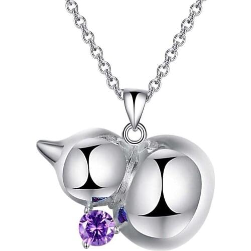 Wholesale Silver Plated Charm Jewelrys Necklace,free Shipping Fashion Fashion Jewelry Pendant Calabash AN854