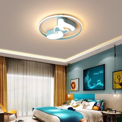 Bedroom Ceiling Lights baby 3Colors Dimmable Ceiling Lamp Modern creative music notes Kids Room Plafonnier led ceiling light boy