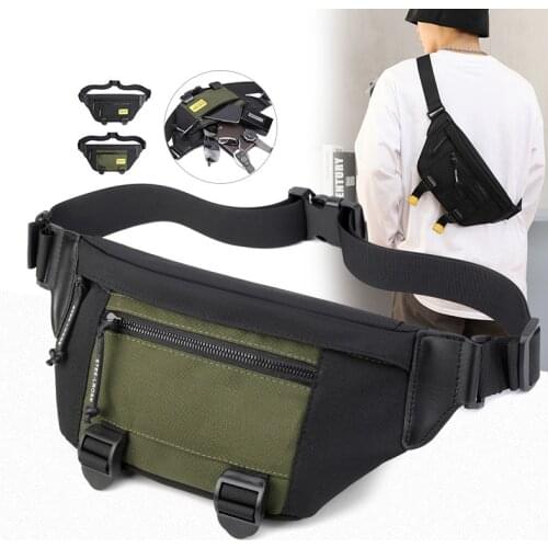 New Men Fashion Oxford Cloth Waist Bag Mens And womens Universal Fanny Pack Sports Travel Outdoor Solid Color Chest Bags