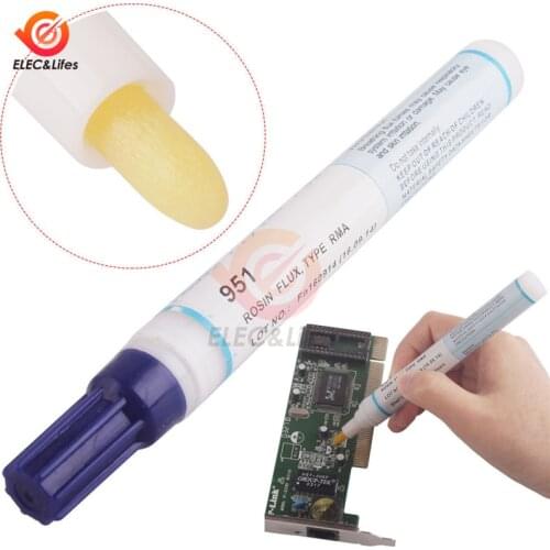 10ml 951 Soldering Flux Pen Low-solids Cleaning-free Welding Pen For Solar Cell FPC PCB Board Repair
