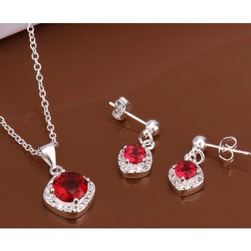 S547 925 sterling silver jewelry set, fashion jewelry set necklace earring /avsajmza glwapdda