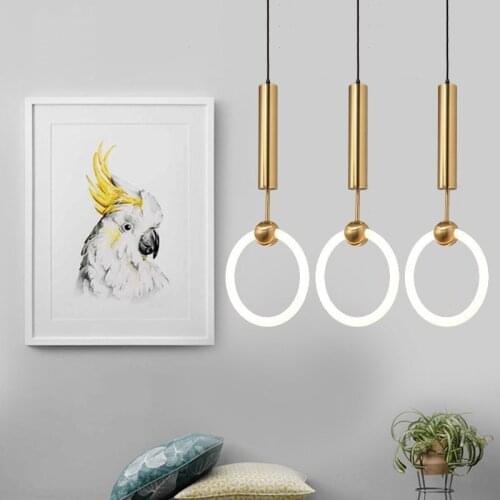Nordic europe led iron led crystal lustre pendente pendant lights chandelier luminaire home lighting dining rooom