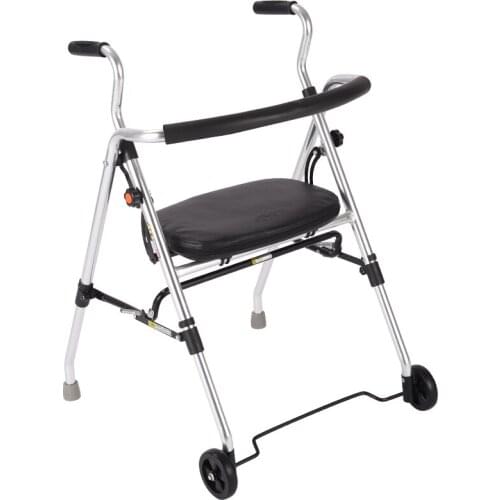 Folding Elderly Carriage Seniors Roller Walker, Aluminum Alloy Lightweight 4KG Shopping Cart