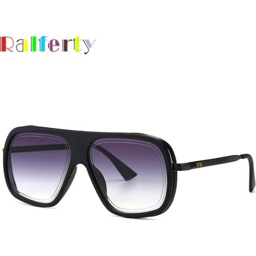 Ralferty Oversized Men Sunglasses Luxury Brand Sun Glasses Square Male Gafas De Sol Female Sunglasses For Men Women Shades C2672
