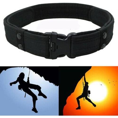 Tactical Sport Belt With Plastic Buckle Army Military Adjustable Sponge Outdoor Fan Hook & Loop Waistband Adjustable