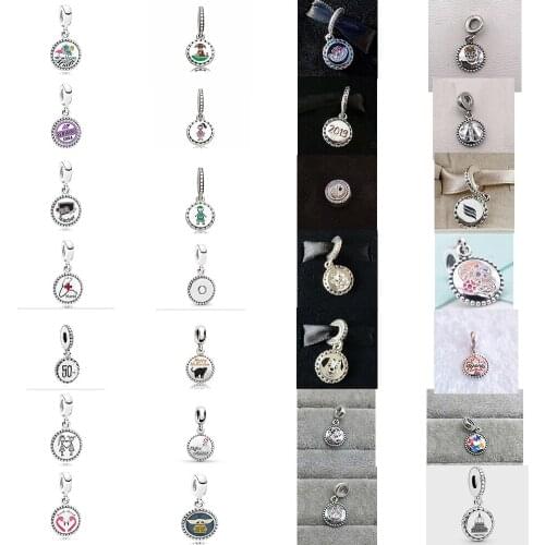 High Quality Fashion Classic Authentic Retro Cat. Dog Pendant Charm Original Ladies 925 Sterling Silver Diy Bracelet Gift