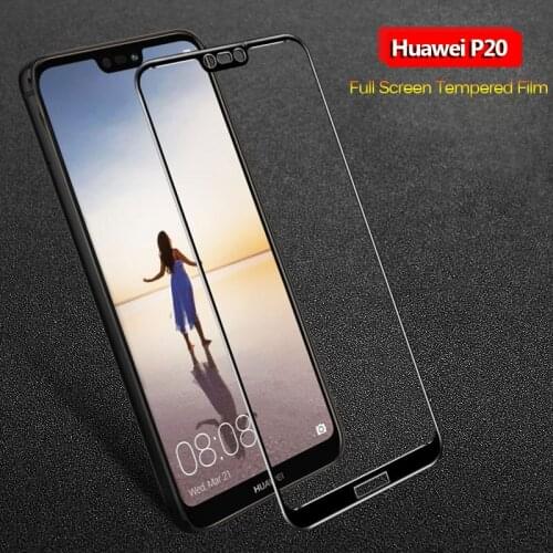 Huawei P20 Pro p20 Film Colored 3D Curved Carbon Fiber Soft Edge Tempered Glass Film for Huawei P20 Lite P20Pro Screen Protector