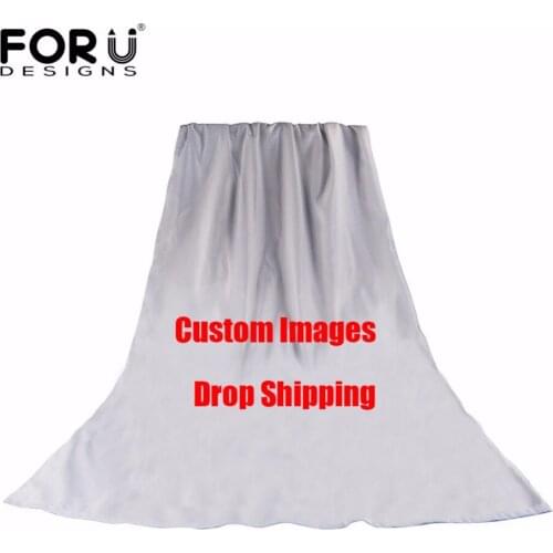 FORUDESIGNS Female Customize Images or Logos or Photos Scarfs Soft Slik Scarves Spring/Autumn Mufflers