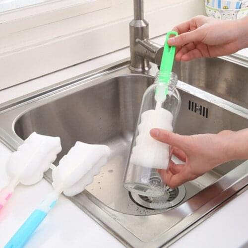 1/3/5PCS Long Handle Cup Brush Baby Bottle Brush Cleaner Spout Handle Straw Brush Set Household Kitchen Cooking Cleaner Tool