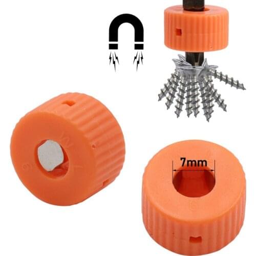 1PC 7mm Magnetic Ring Mini Circular Screwdriver Bits Holder Magnetic Ring Strong Magnetizer Screwdriver Bit Screw Pick Up Tools