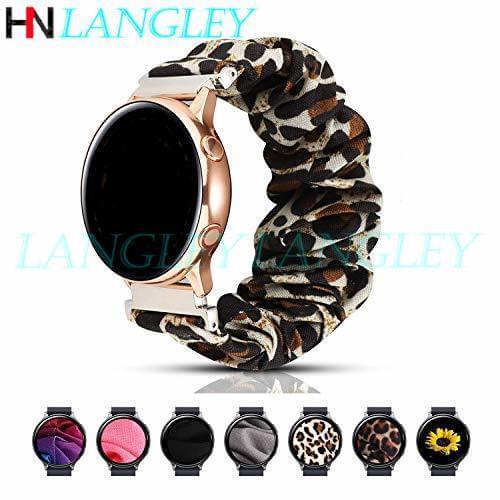 20mm 22mm Scrunchie Watch Band for Samsung Galaxy Watch Active/Active2 40mm/44mm Replacement Straps Gear S2 Classic/Gear Sport