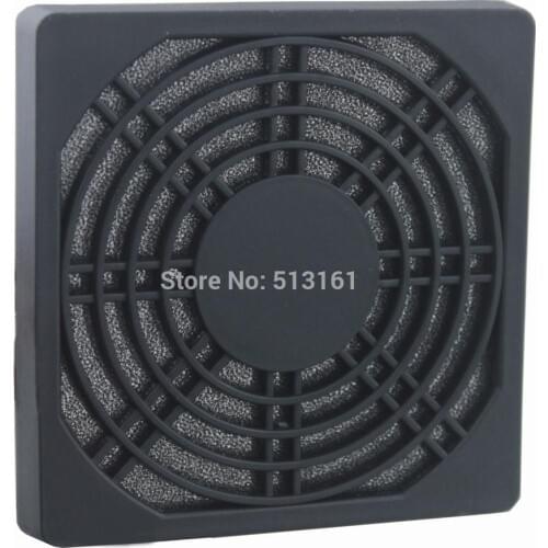 20 pieces/lots Gdstime 8CM 8MM Plastic Filter PC Cooler Fan Dustproof Meshy Filter Black Case Fan Grill Cover