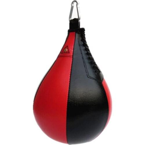 2019PU Boxing Training Punching Bag Fitness Muay Thai Double End Boxing Speed Ball Pear Inflatable Boxing Equipment Bodybuilding