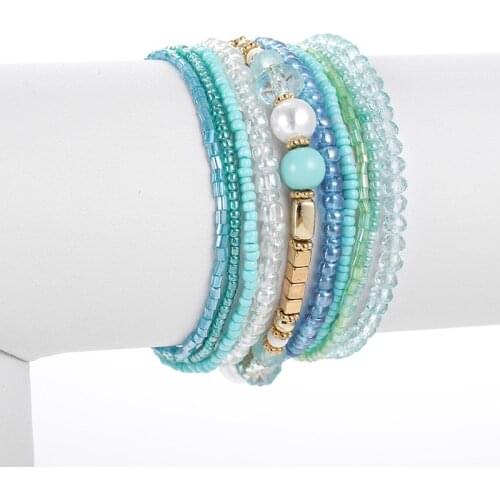 CHENFAN Bohemia accessories womens bracelet set jewelry for women accessories bracelet femme 9 sets Mizhu clothing jewelry gift