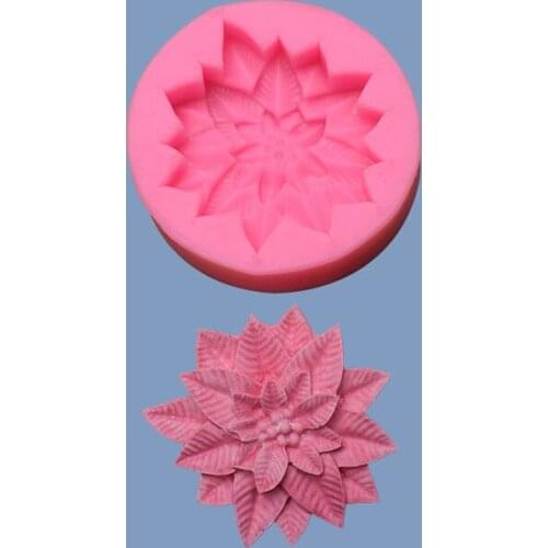 Flower Shape Turned Sugar Silicone Mold Aromatic Gypsum Cake Mold DIY Baking Car Trailer
