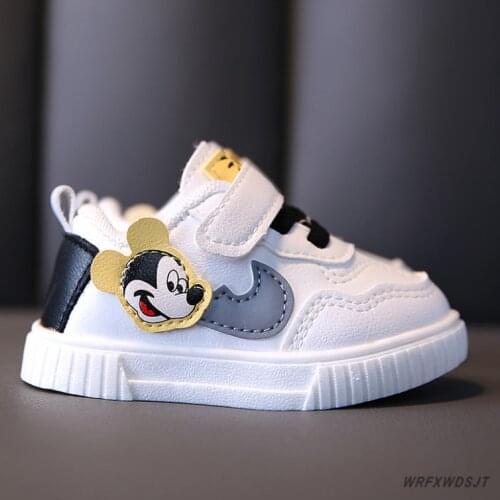 Disney Children Shoes Boys Chaussure Enfant Mickey Mouse Kids Sneakers Soft Sports Running Basketball Shoe Infant Tenni