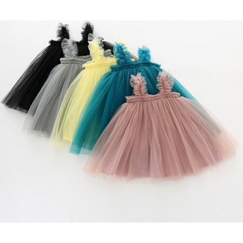 Sleeveless Baby Dresses Summer Girls Clothes Princess Dress 1st Birthday Party Dress For Girl Cute Infant toddler Girls Clothing