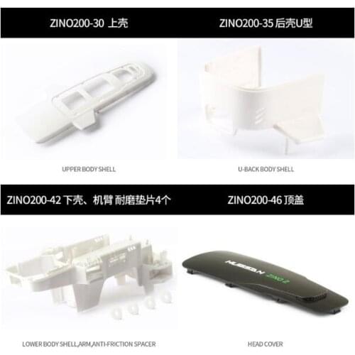 Hubsan Zino 2 Zino2 RC Drone Quadcopter Spare Part ZINO200-46 ZINO200-30 ZINO200-42 Head cover Upper and lower U-back body shell