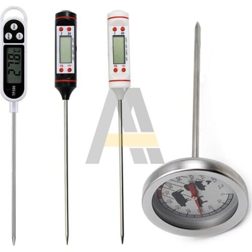 Stainless Steel Temperature Meter Household BBQ Thermometer Oven Digital Thermometer Probe Food Cooking Gauge Kitchen BBQ Tools