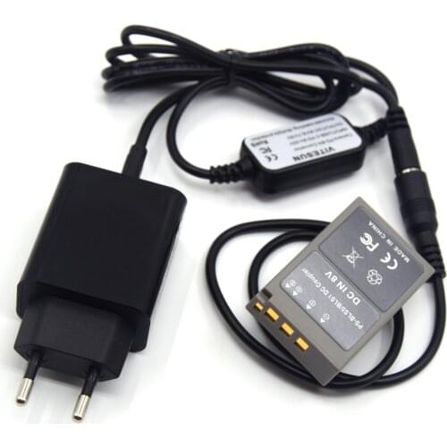 USB Type-C PD Adapter Cable BLS-5 Dummy Battery BLS5 Couper +QC3.0 Adapter For Olympus OM-D E-M10 E-M10 Mark II III E-PL7 E-PL5