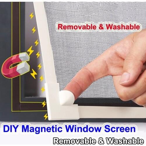 Summer Anti-mosquito Glass Fiber Screen Window Magnetic Suction Self-installing Household Cut Magnetic Sand Window Screen Net