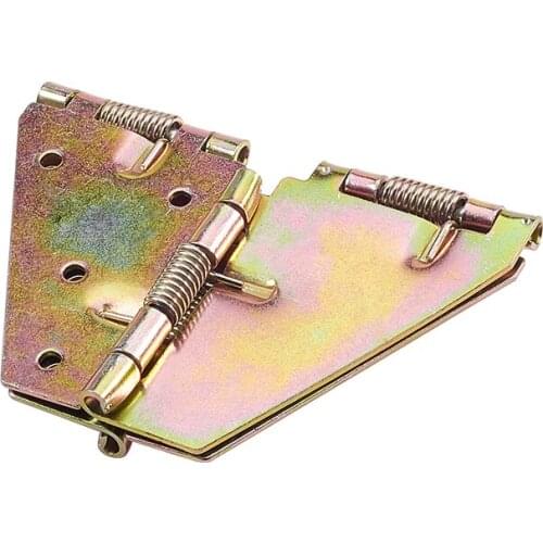 Mromax 115mm/132mm Iron Kitchen Drawer Cabinet wardrobe Furniture Door Spring Hinges Folding Leaf bronze folding hinge