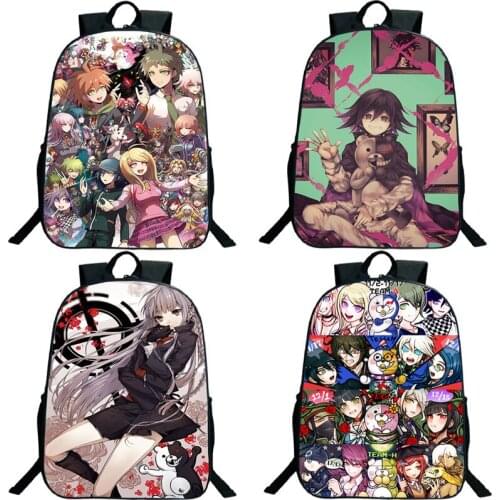 New Danganronpa Backpack Children Cartoon Anime School Bag Teen Laptop Rucksack Girl Boy Knapsack Unisex Waterproof Travel Bags