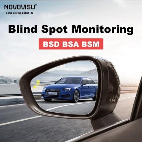 NOVOVISU Car BSD System BSA BSM Blind Spot Detection Driving Warning Safety Radar Alert Mirror For Audi A4 A4L B8 8W 2017 2018 2