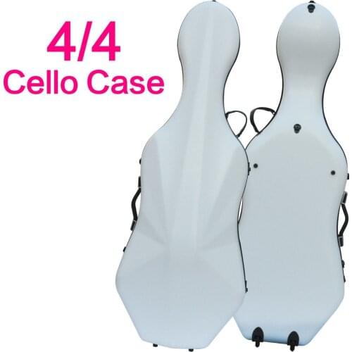 New style 4/4 cello case high strength carbon composite material with Two wheel
