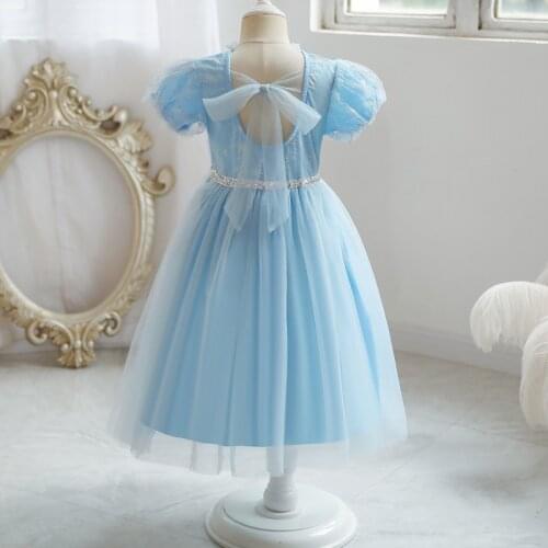 Ruifglab princess Elza dress now Queen 2 fancy clothing baby Summer Backless Costume birthday Clothing Vestido