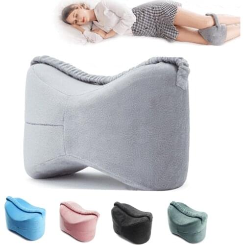 Hot Memory Foam Leg Pillow Orthopedic Knee Leg Wedge Pillow Cushion for Side Sleeper Sciatica Relief Pregnant Woman Knee Pillow