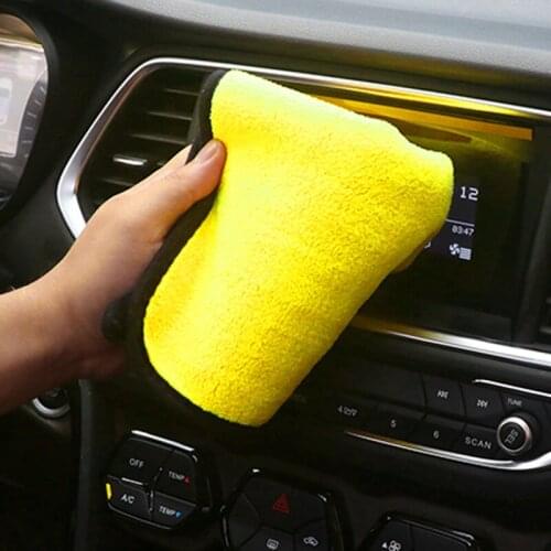 30x30 CM car wash microfiber towel for Citroen C3 C4 C5 DS3 DS4 DS5 DS6 C1 C2 C6 C8 Fiat 500 Saab Renault Duster Megane 2 3